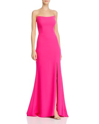 strapless pink dress